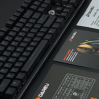 达尔优 EK925机械键盘外观展示(包装|附件|面板|键帽|灯光)