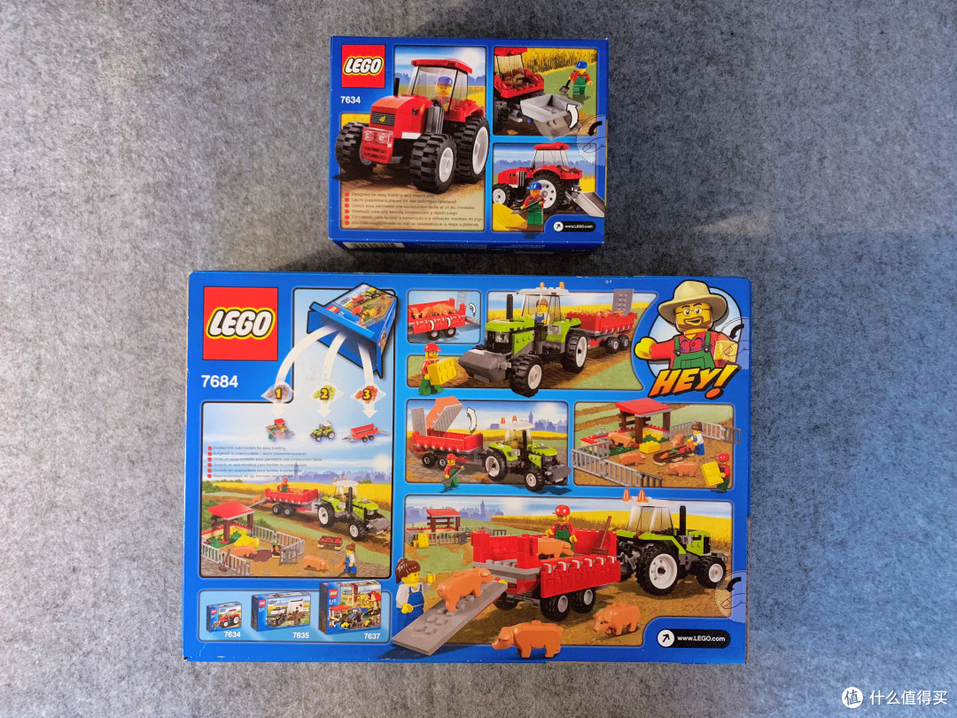 乐高小小追绝日记篇九lego乐高7634拖拉机和7684养猪场和拖拉机