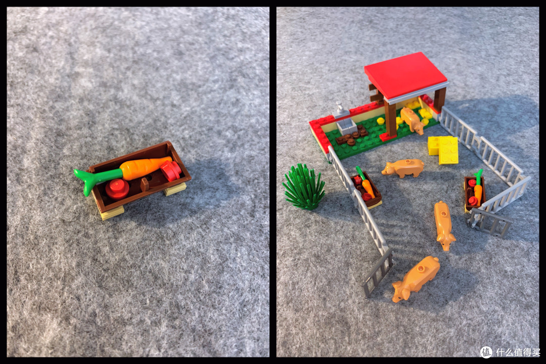 乐高小小追绝日记篇九lego乐高7634拖拉机和7684养猪场和拖拉机