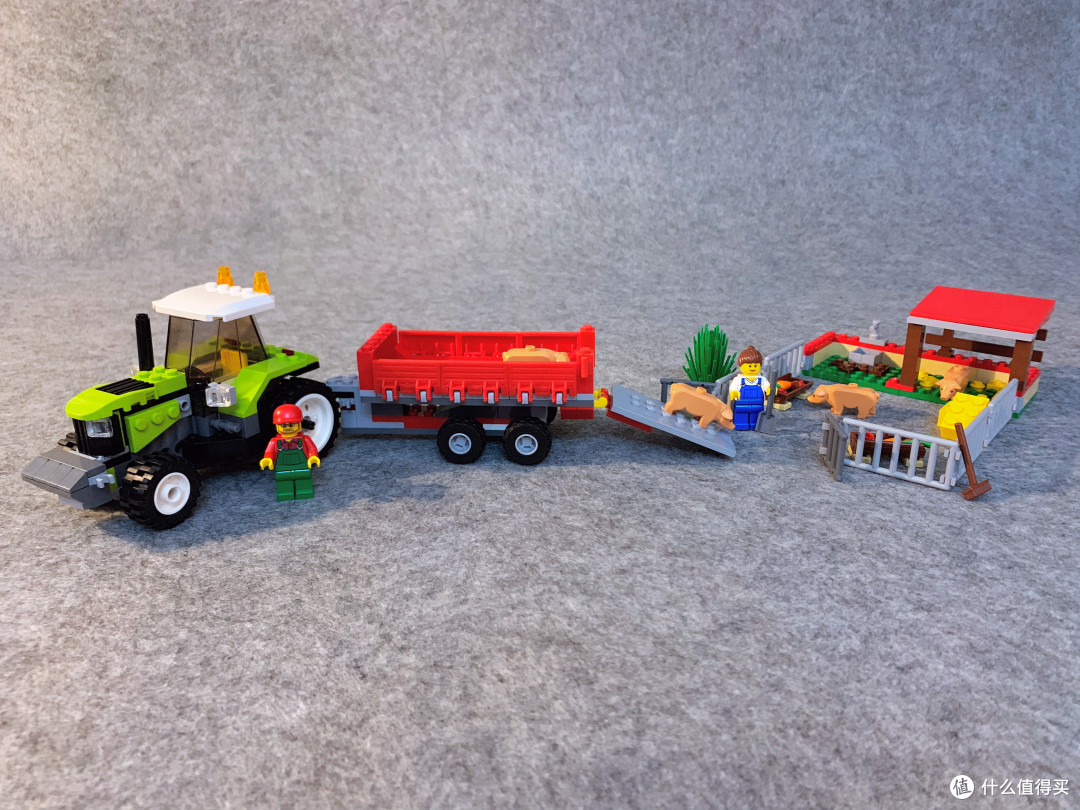 乐高小小追绝日记篇九lego乐高7634拖拉机和7684养猪场和拖拉机