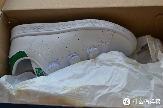 Adidas 阿迪达斯 Stan Smith 绿尾童鞋尺码分享及晒单