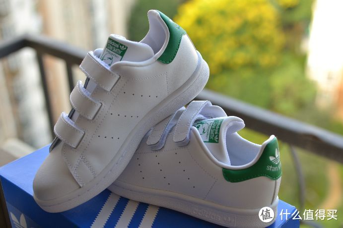 Adidas 阿迪达斯 Stan Smith 绿尾童鞋尺码分享及晒单