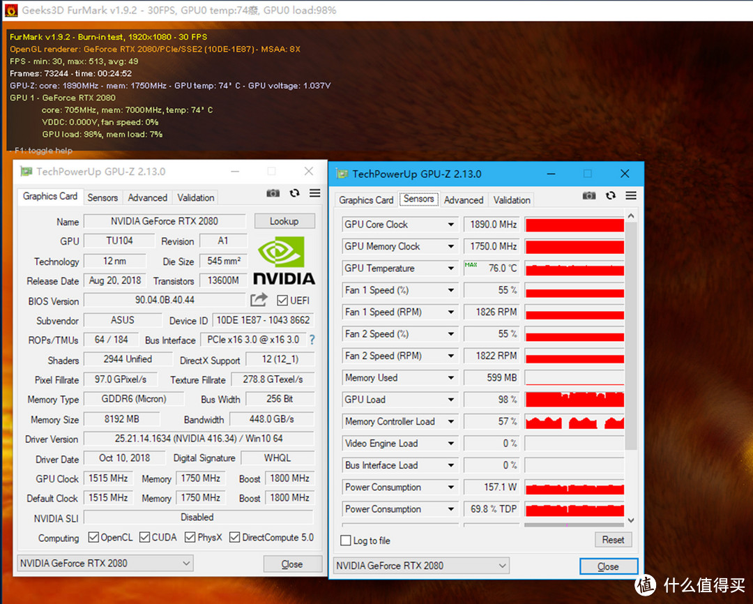 全村第一块图灵显卡，华硕RTX2080从1080p到4k实测