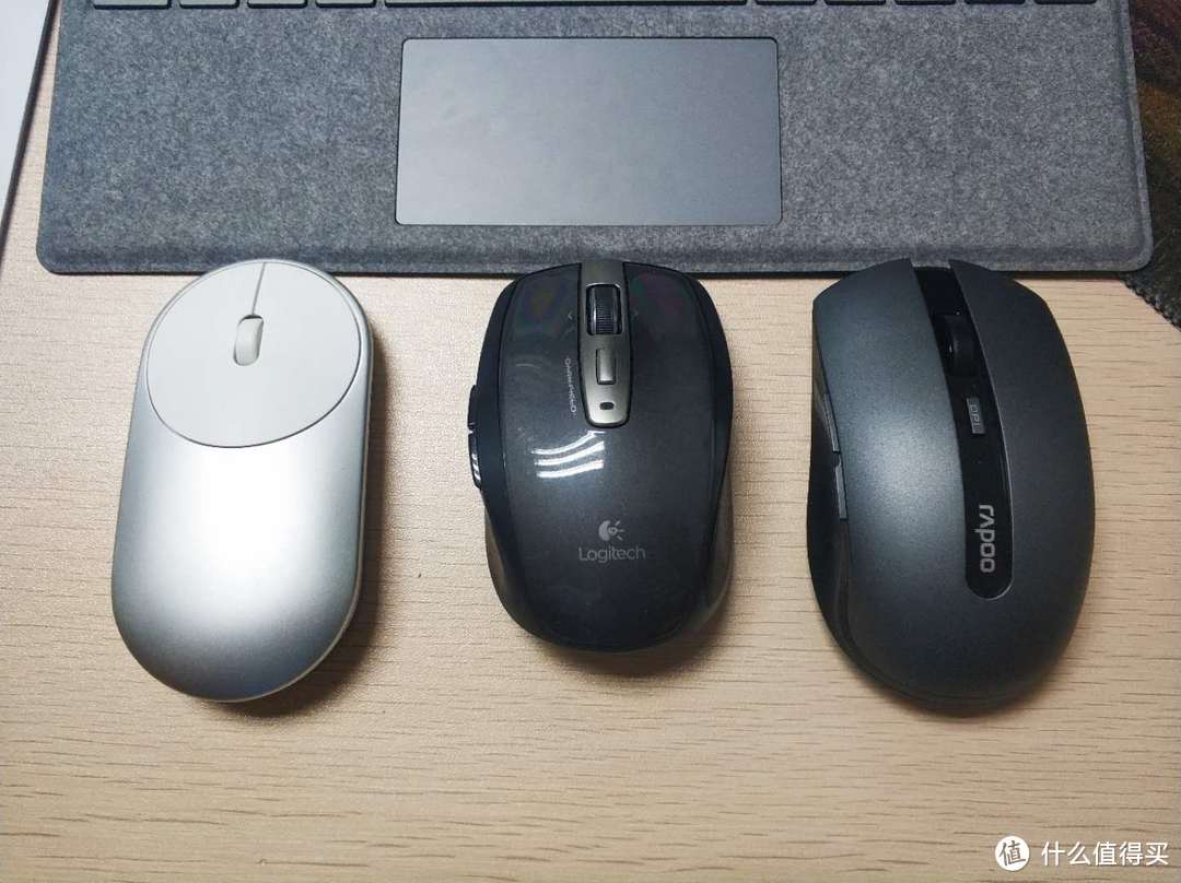 雷柏7200m多模式无线鼠标silent静音版与小米罗技无线鼠标主观对比