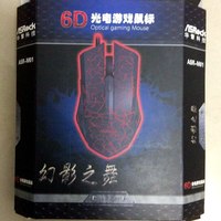 华擎ASR-M01电竞鼠标外观展示(材质|滚轮|脚垫|USB接头)