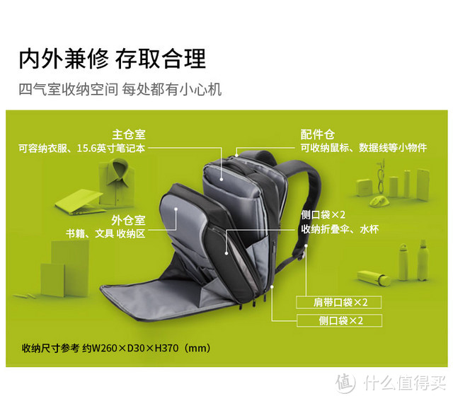 这个包包比较大-宜丽客多功能数码收纳通勤包