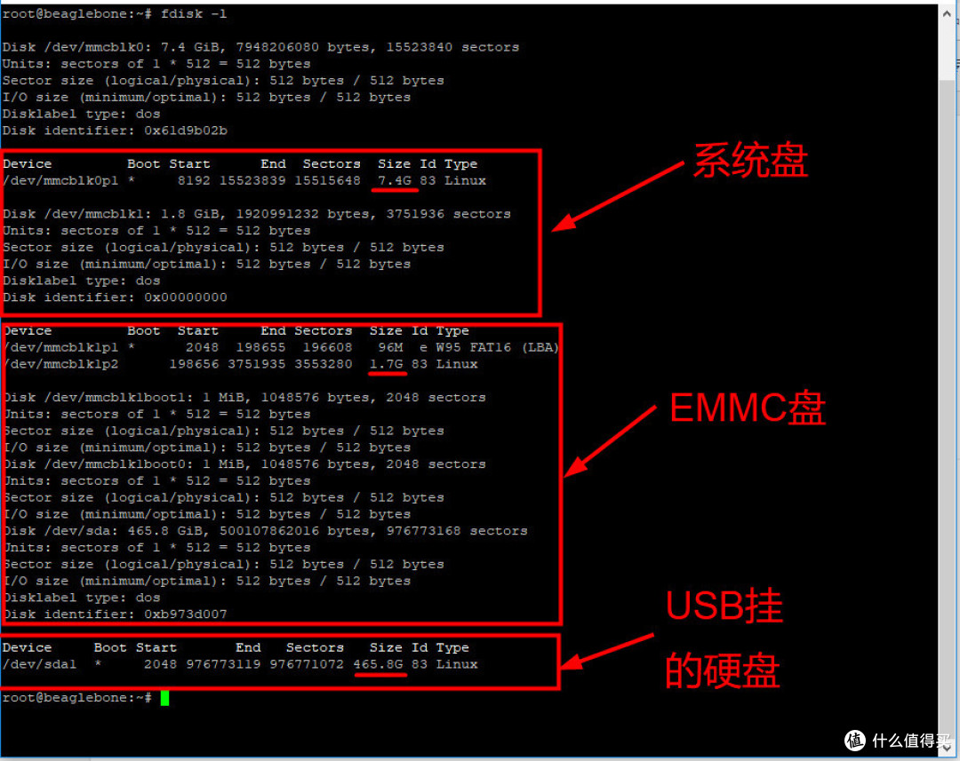 fdisk -l