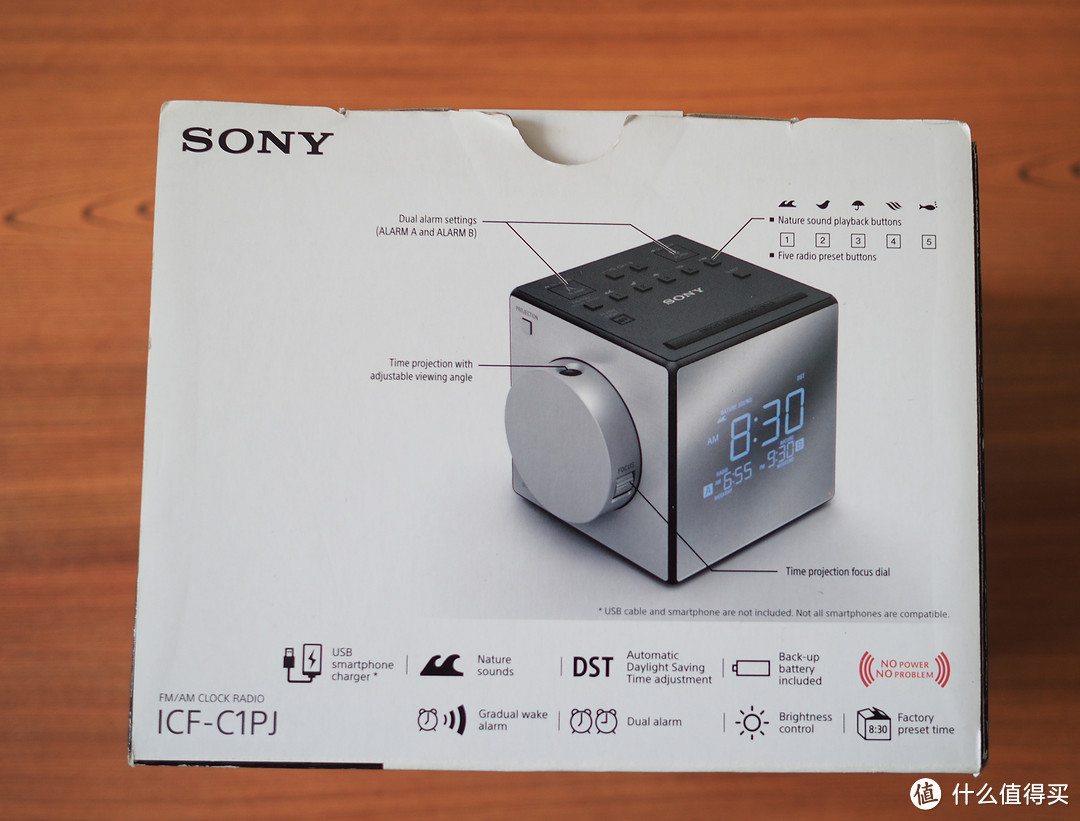 睁眼就能看时间—SONY 索尼 ICF-C1PJ 投影闹钟收音机了解一下