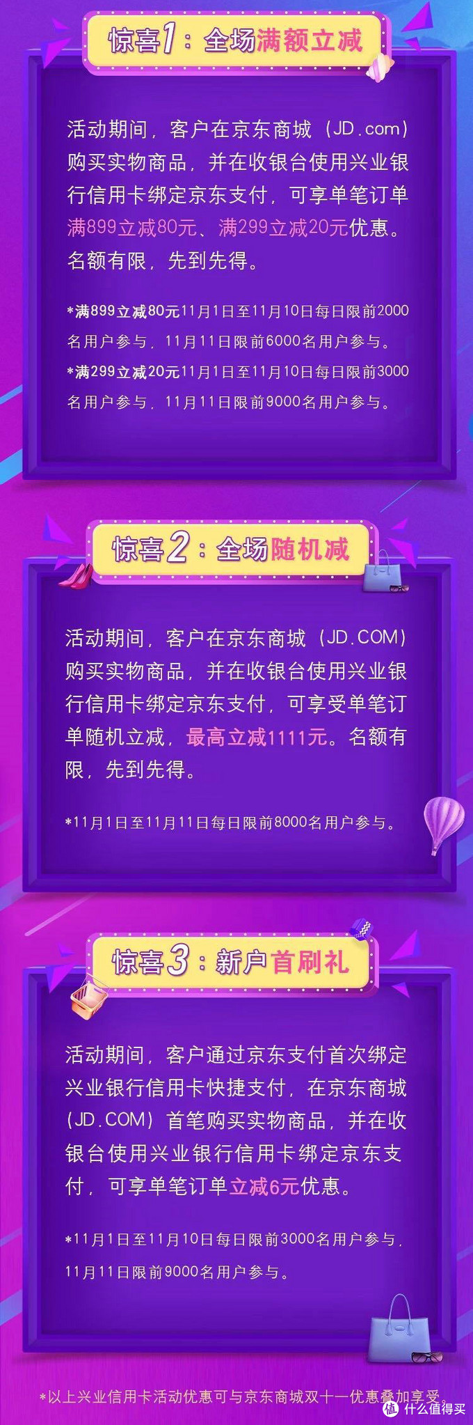 各银行双十一优惠汇总，看完这篇就够啦！