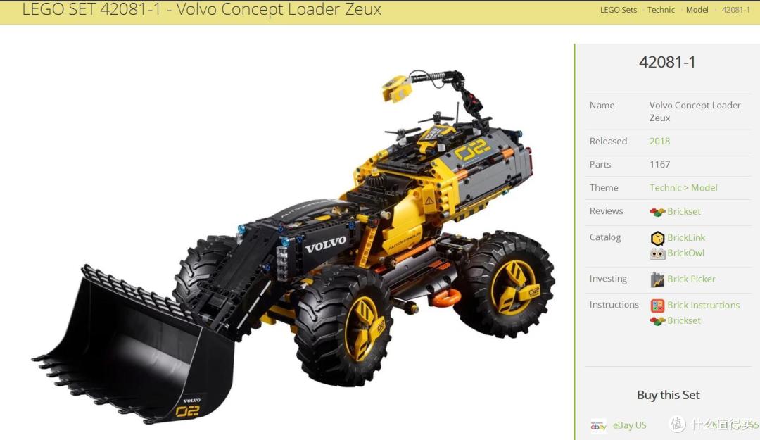 LEGO 乐高 拼拼乐 篇176:未来与现代的结合:42081 沃尔沃 ZEUX 概念式装载机