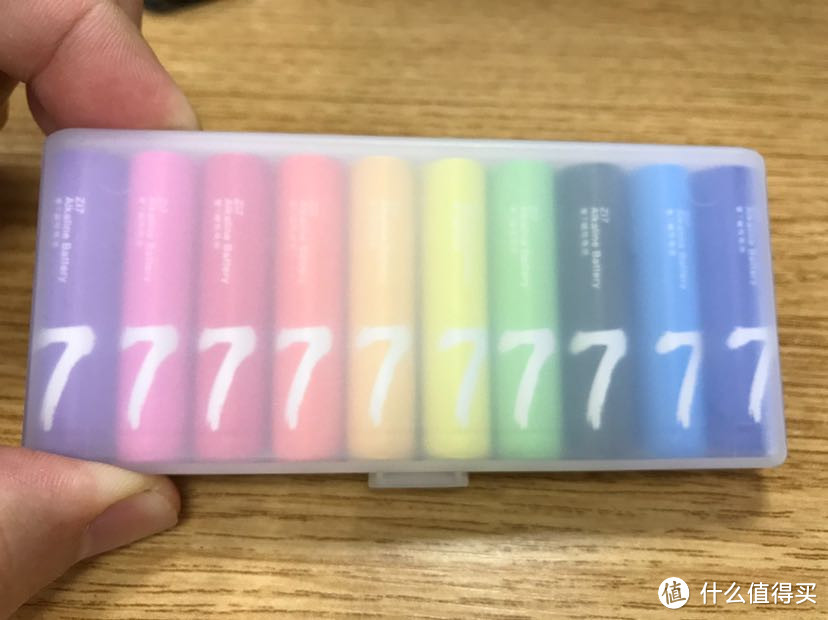 你好色彩紫7碱性电池开箱