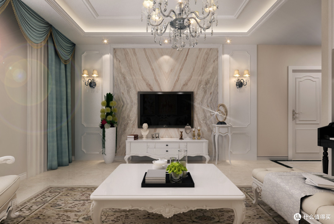 欣赏一波银川西岸花园130㎡简欧装修设计_家居家装_什么值得买