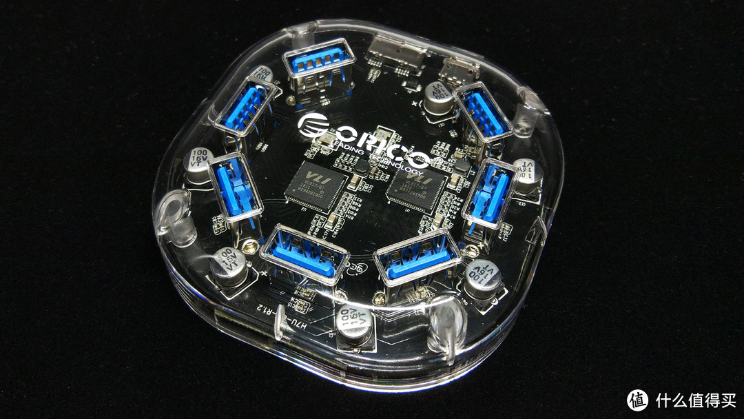 支持一拖七扩展，外形小巧且颜值不低——奥睿科H7U-U3集线器开箱