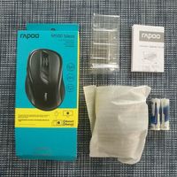 雷柏 M500 鼠标外观展示(电池仓|开关|电池仓|双色灯)