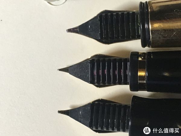 笔舌对比，EF为刀锋，F为球形