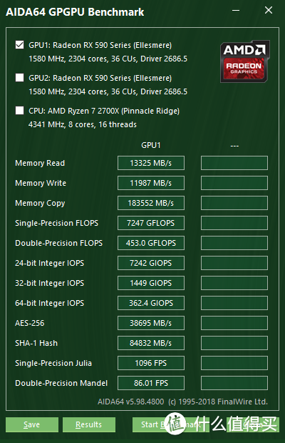 AMD叒上新了！XFX 讯景 RX590 8G 黑狼版开箱测试