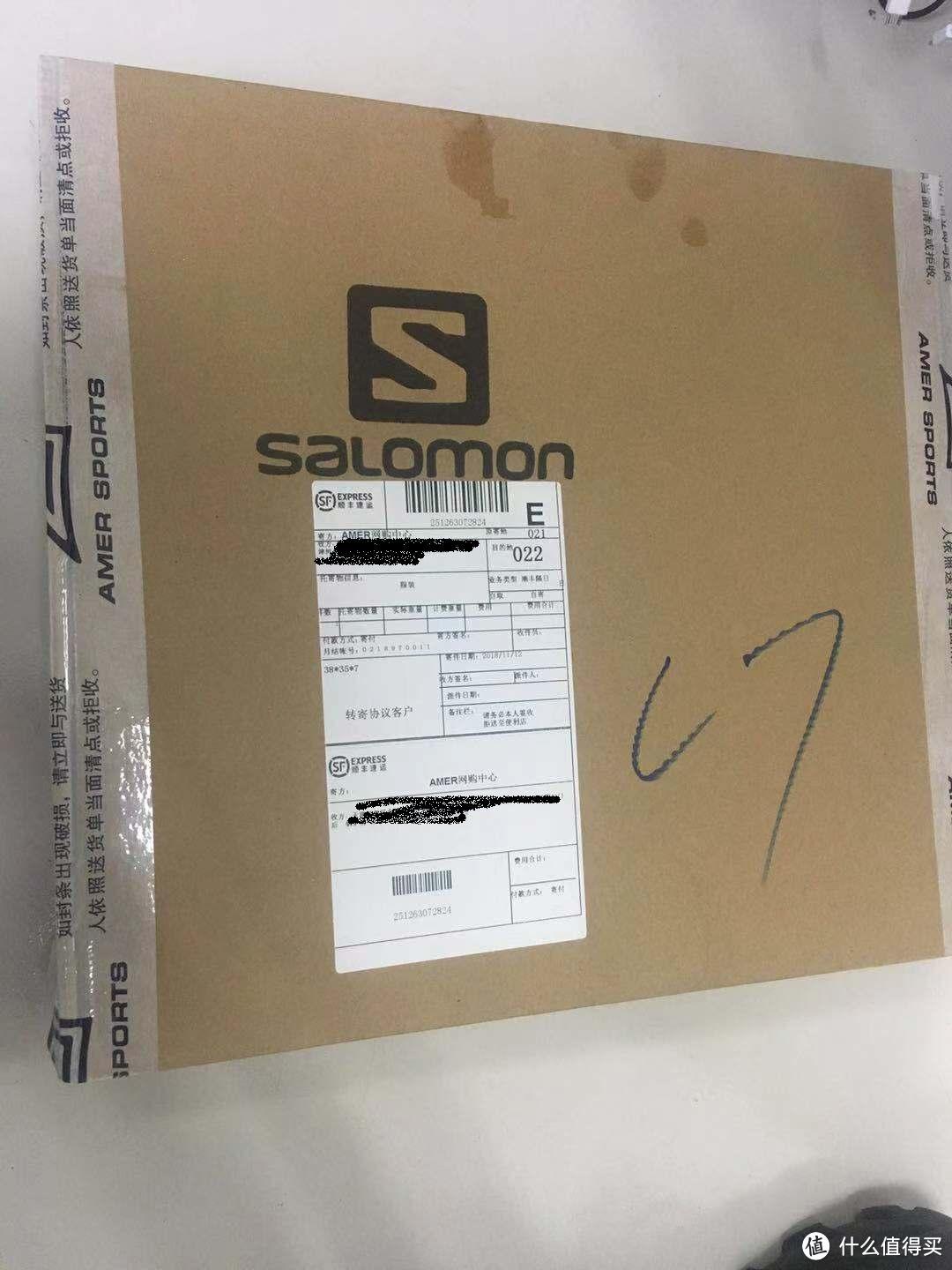 Salomon的盒子，amer可能是国内代理公司吧