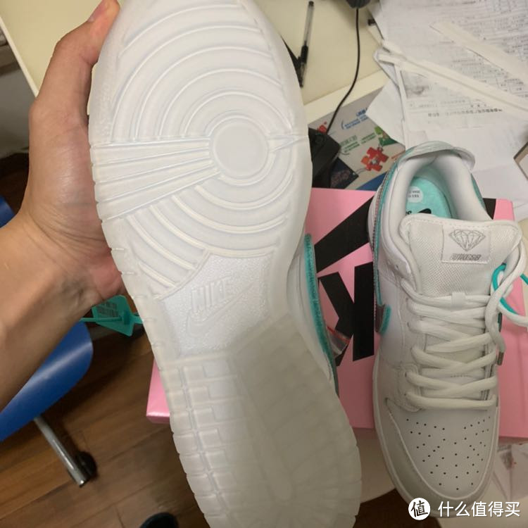 秋冬买了一双夏天的鞋dunk sb low钻石联名