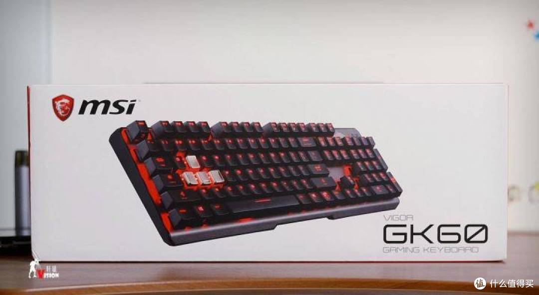 金属键帽+樱桃红轴带来的手感有多好?微星GK60机械键盘上手简评