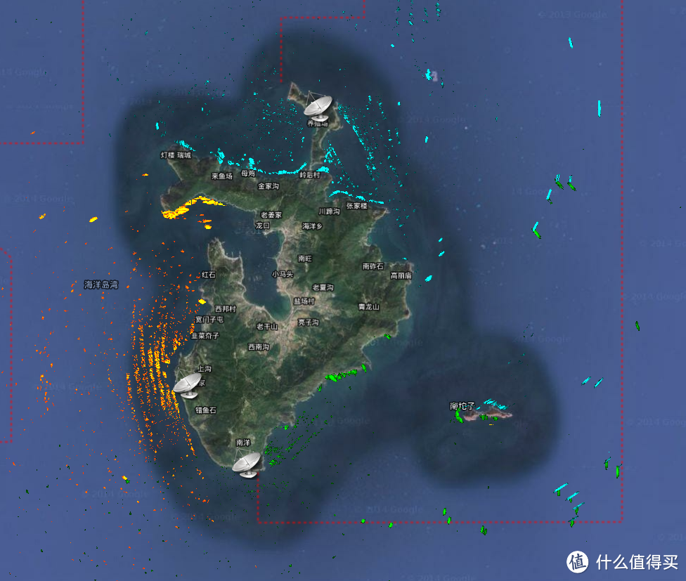 某岛屿海上牧场周边三雷达组网