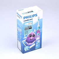 飞利浦 HX6322 儿童电动牙刷外观展示(外壳|手柄|充电器|刷头)