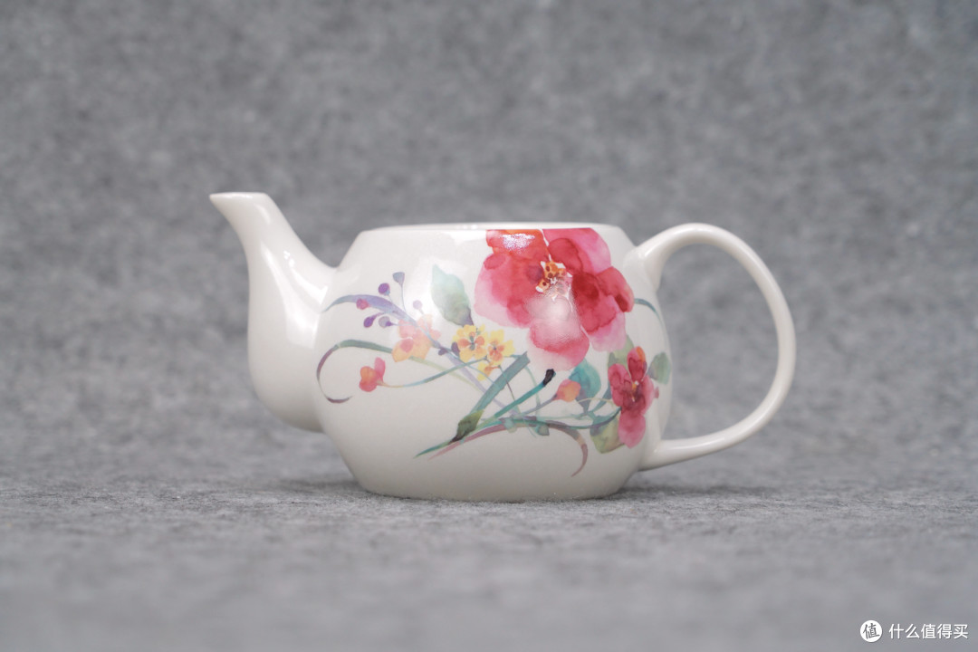 细品一壶香茶,静听花开的声音:日本 Ceramic 蓝 美浓烧 一壶两杯套装