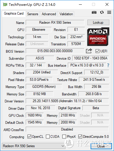 AMD显卡新玩法？玩家国度 ROG RX590 O8G Gaming显卡乱测