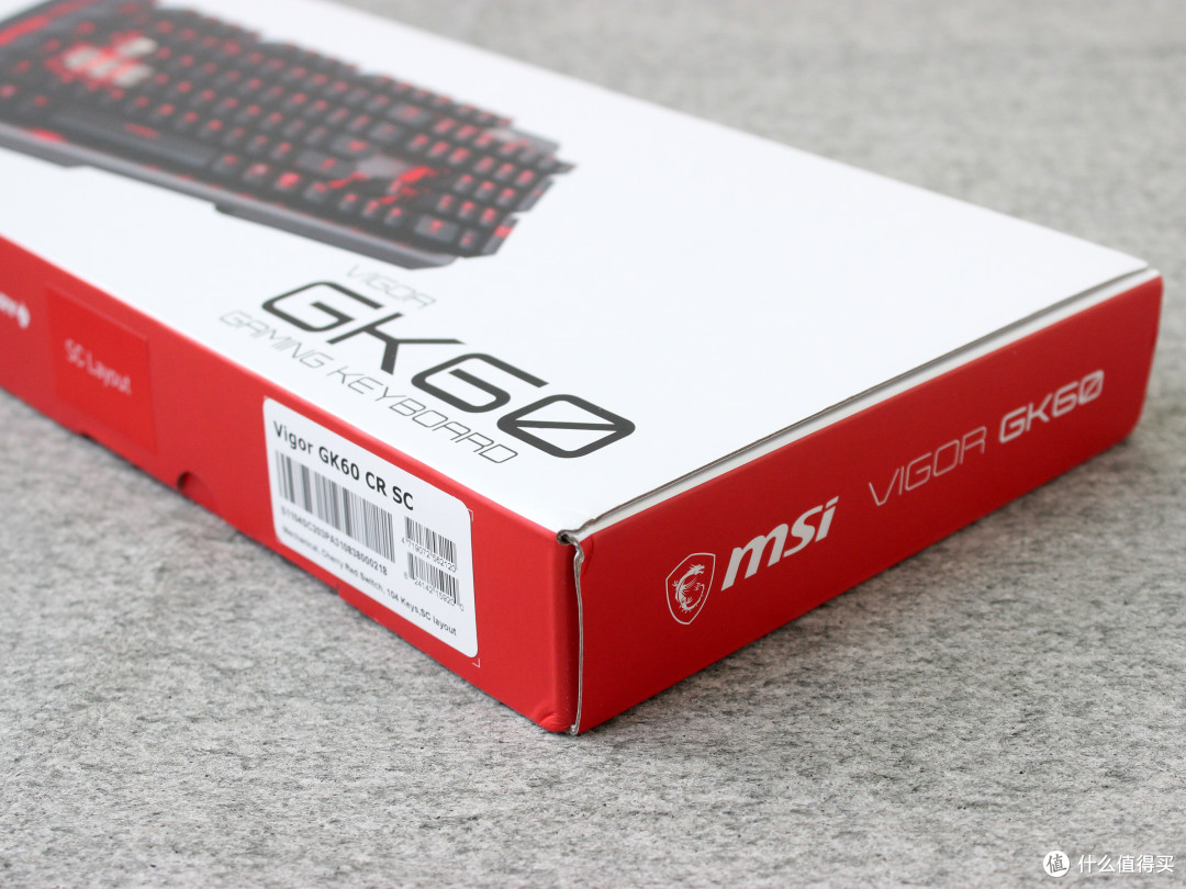 电竞也有小情怀,MSI微星 VIGOR GK60 机械键盘开箱体验