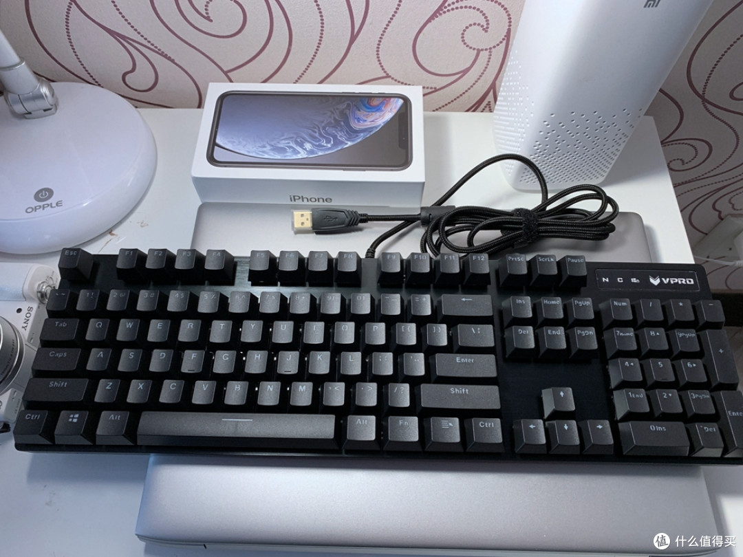 对同事的爱-Rapoo 雷柏 V805 104键机械键盘 Cherry青轴 开箱简评