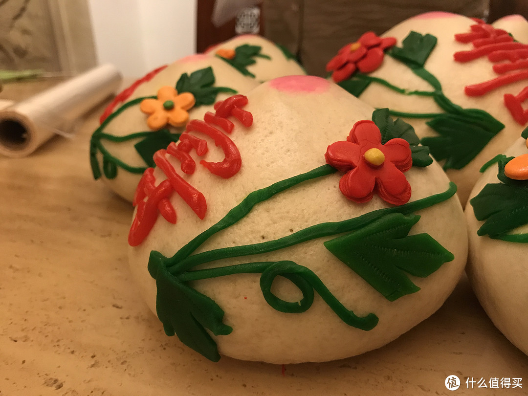 北方生日壽桃花饃饃曬物