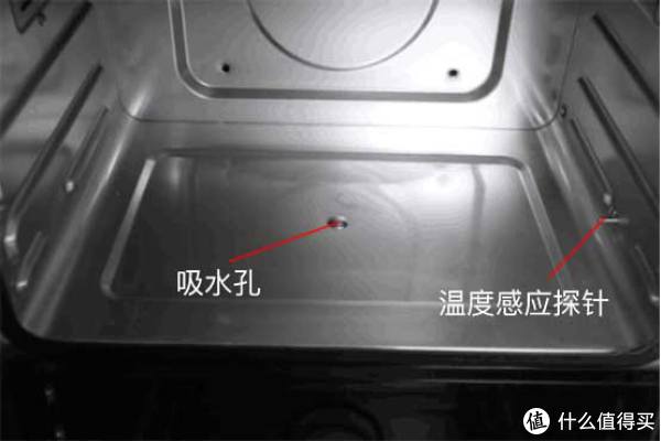 西屋蒸烤箱内部吸水孔和温度探针