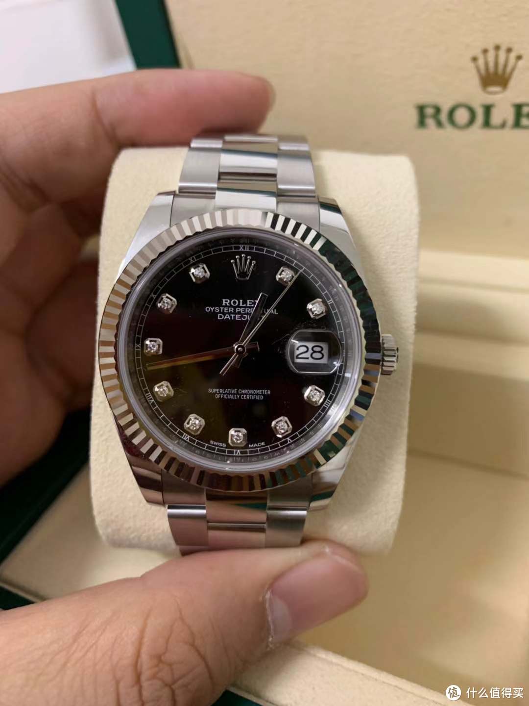 埃及迪拜一行错过黑鬼王，入手 ROLEX 劳力士41MM日志黑盘带钻