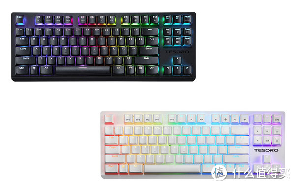 87键位、搭“迅敏轴”：TESORO 铁修罗 发布 GRAM Spectrum TKL“克龙剑” 机械键盘