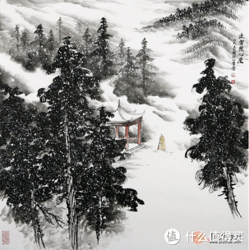 浅谈吴大恺山水画的艺术特点：君看漫天杨花雪，须想天上散花