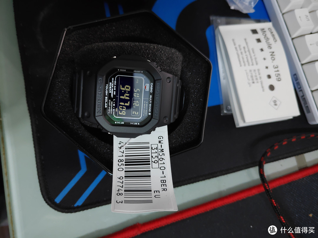 晒单：CASIO 卡西欧 G-SHOCK GW-M5610-1B 男款电波表