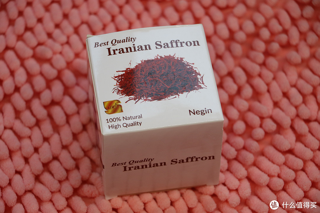 正面：优质的伊朗藏红花，100%天然，特级（Negin）