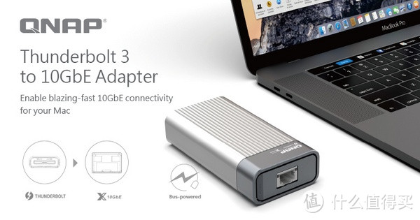 Thunderbolt 3转10GbE万兆：QNAP 威联通 发布 QNA-T310G1 系列 转接器