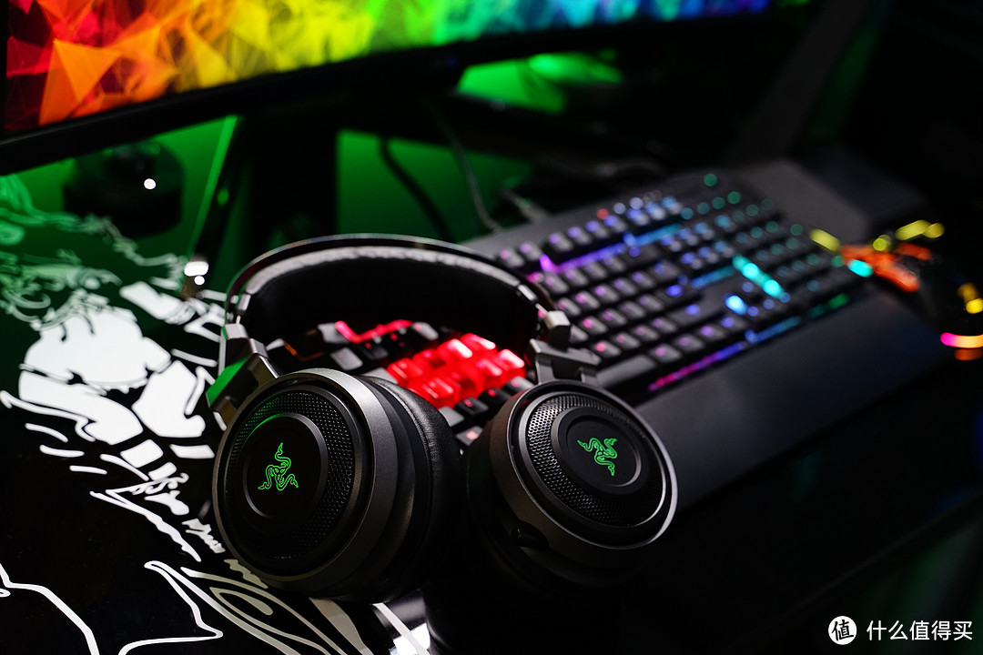 耳膜SPA——Razer Nari Ultimate影鲛终极版THX头戴式7.1声道超感无线电竞游戏耳麦