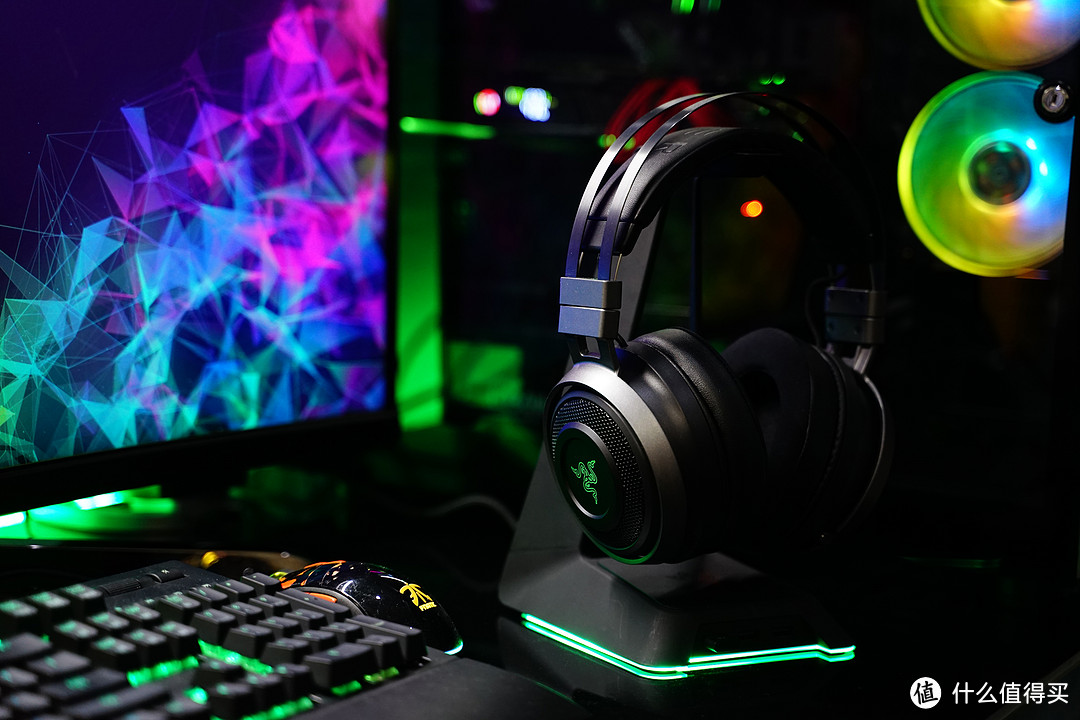 耳膜SPA——Razer Nari Ultimate影鲛终极版THX头戴式7.1声道超感无线电竞游戏耳麦