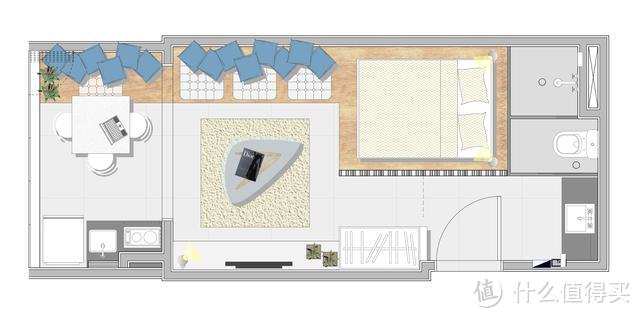 27㎡狭隘空间中的格调生活，功能齐全的一厅室公寓