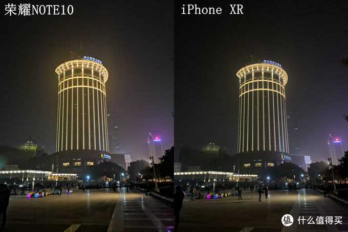 超级城市夜景到底香不香 荣耀note10与iphone Xr夜拍样张对比 安卓手机 什么值得买