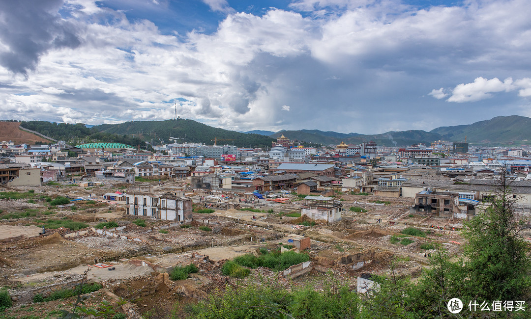 俯瞰香格里拉重建区域