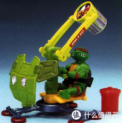 忍者系列玩具的载具也是一绝，除了大家熟悉的龟车，还有许多稀奇古怪的东西