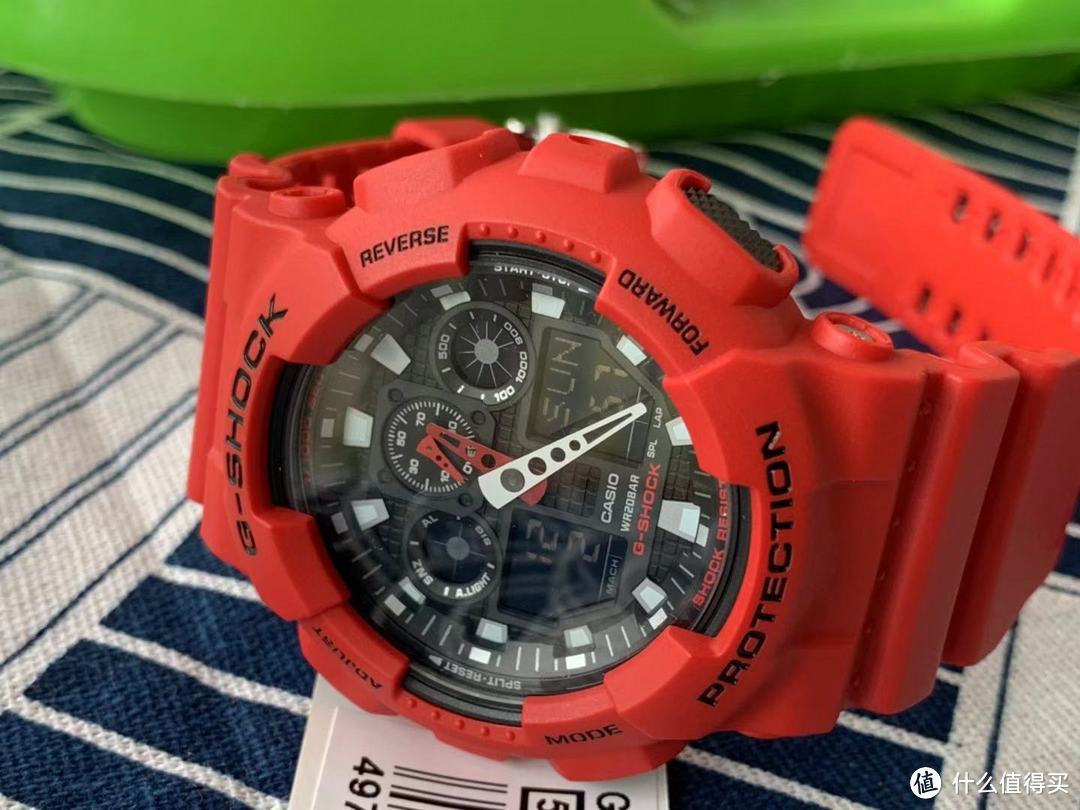 今天给大家晒个喜庆的G SHOCK GA-100B-4AER