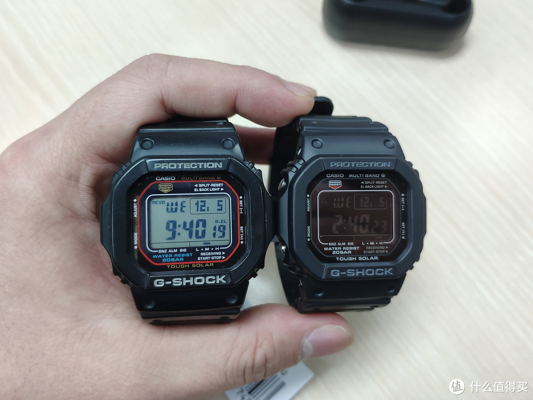 纯黑反显与红圈正显到底哪个更好看？CASIO GW-M5610-1B 开箱晒单