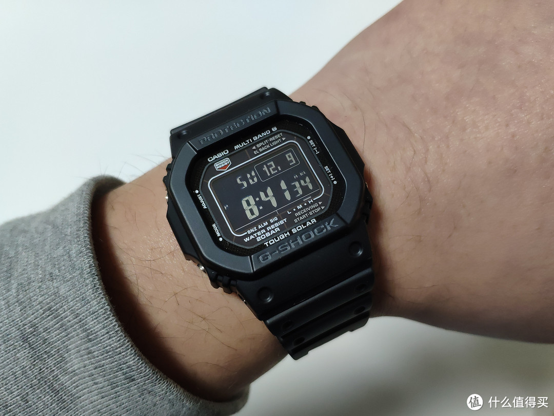 纯黑反显与红圈正显到底哪个更好看？CASIO GW-M5610-1B 开箱晒单