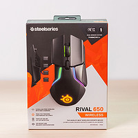 赛睿Rival 650无线鼠标外观展示(按钮|滚轮|材质|接收器)