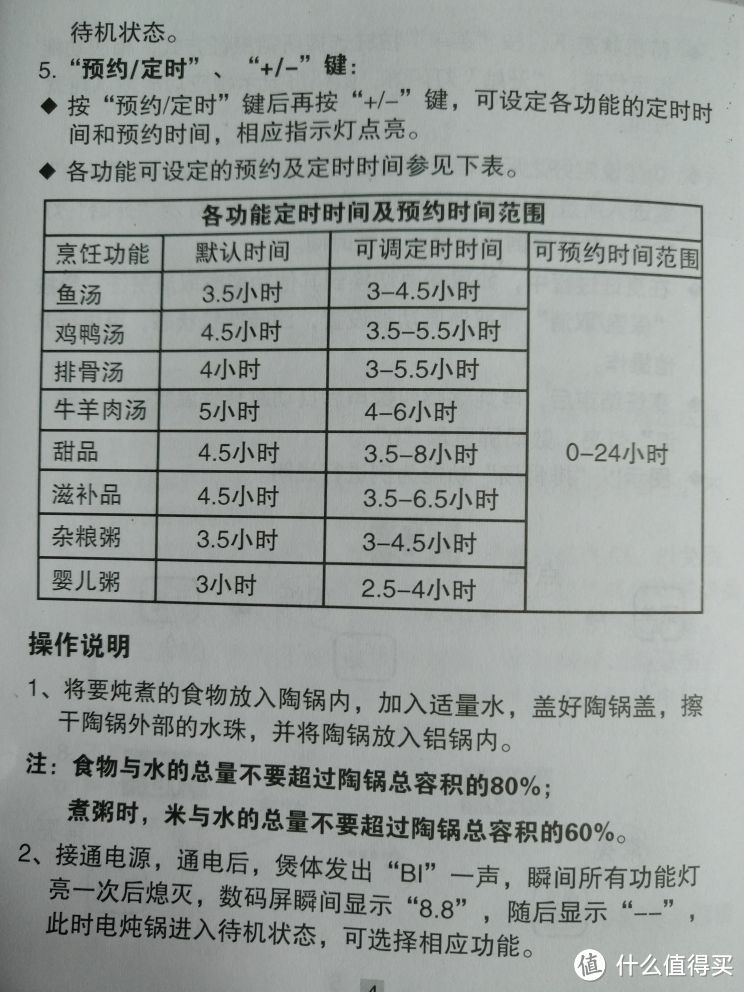 苏泊尔电炖锅电炖盅煲汤锅4L土陶内胆DG40YC806A 晒单