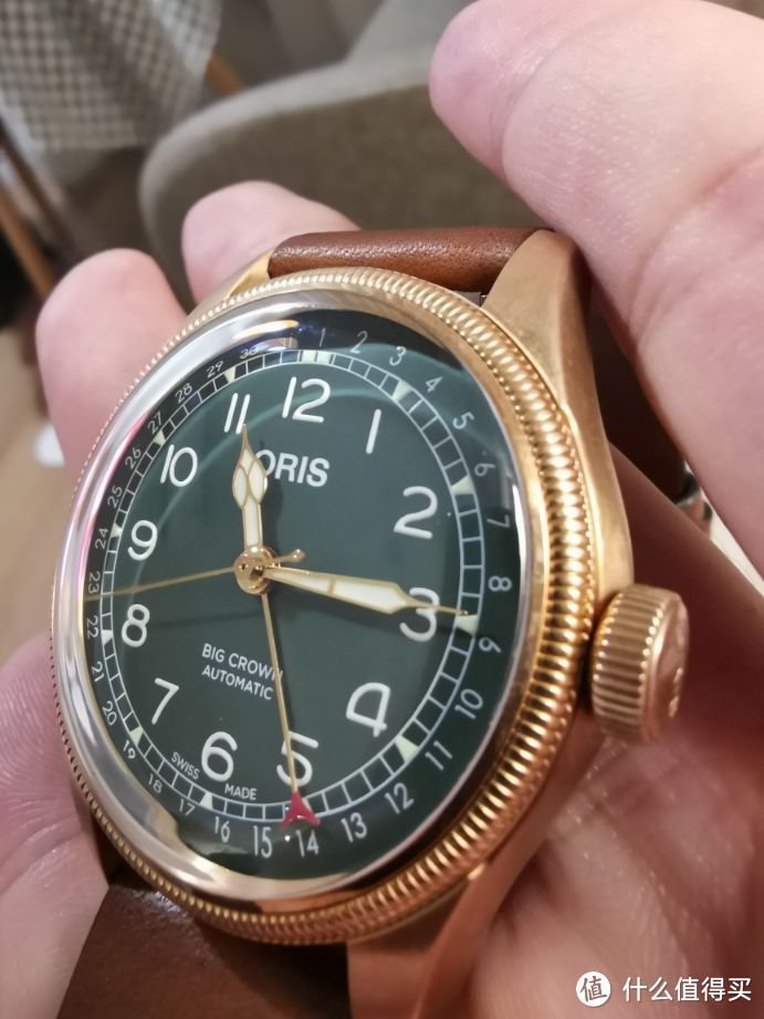 首晒-豪利时ORIS 40绿盘航空青铜表