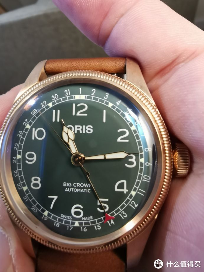 首晒-豪利时ORIS 40绿盘航空青铜表